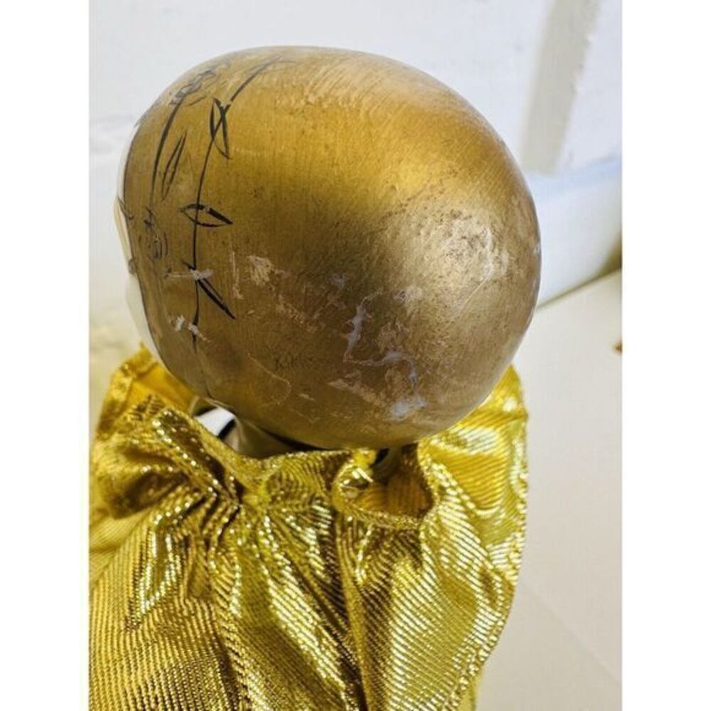 Victoria Impex Corp Collectible Black & Gold‎ Porcelain 16.5" Clown Jester Doll - Picture 12 of 16
